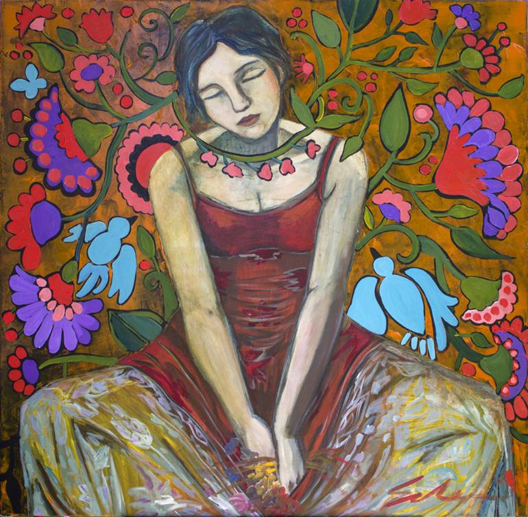 770x753 Saatchi Art I Don'T Have A Future, Therefore I'M Supremely Happy - Mooji Painting