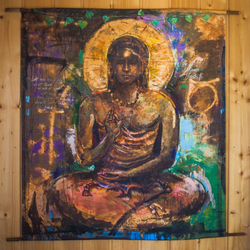 800x800 Sahaja Buddha Wall Hanging - Mooji Painting