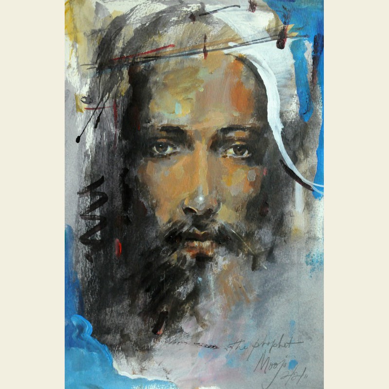 800x800 The Prophet - Mooji Painting