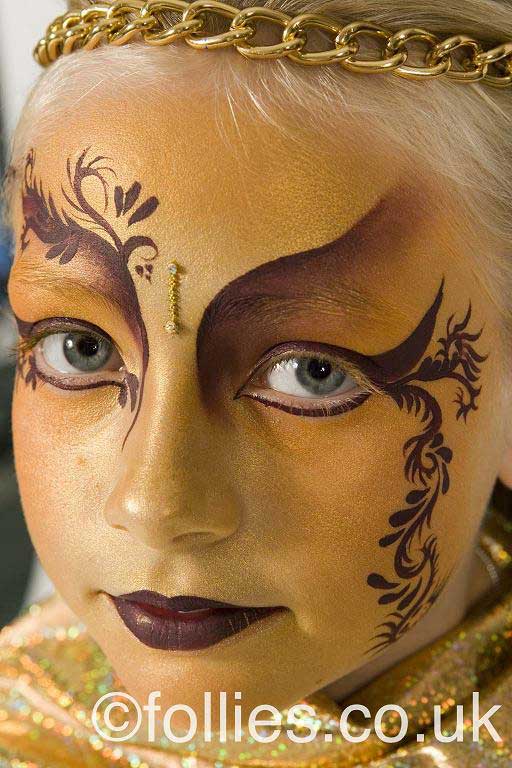 512x768 Face Painting Designs - Moon Face Painting