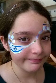 236x348 Butterfly Face Painting Moon Faces Painting Mostly Mios - Moon Face Painting