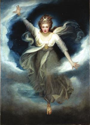 300x416 Goddess Of The Moon Inspires Magical Illuminations - Moon Goddess Painting