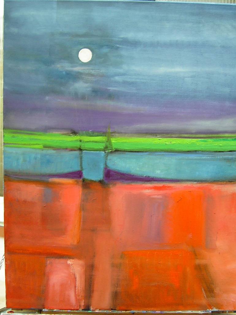 770x1027 Saatchi Art Moon Landscape Painting By Brian Lamberth - Moon Landscape Painting