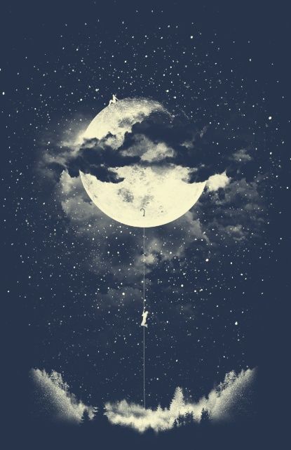 415x641 Moon Painting - Moon Painting