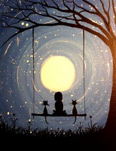 231x300 Moon Painting On The Deck - Moon Painting