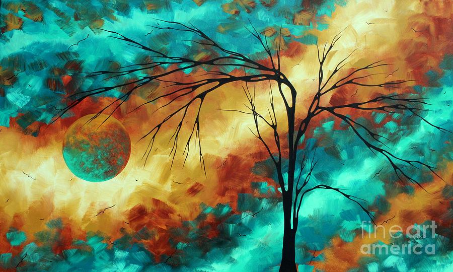 900x540 Enormous Abstract Art Brilliant Colors Original Contemporary - Moon Painting Abstract