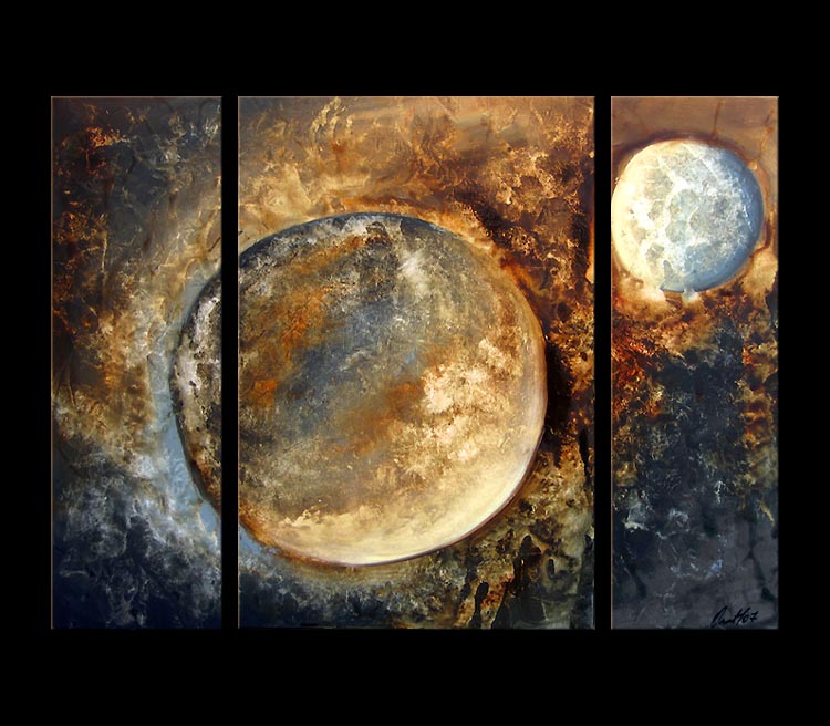 750x656 Painting - Moon Painting Abstract