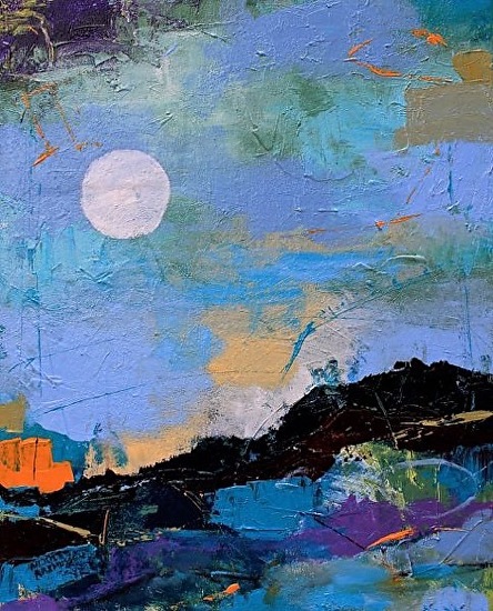 444x550 Where Art Lives Gallery Artists Group Blog Contemporary Abstract - Moon Painting Abstract