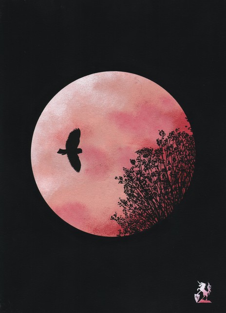 464x640 Hubert Cance - Moon Painting Acrylic