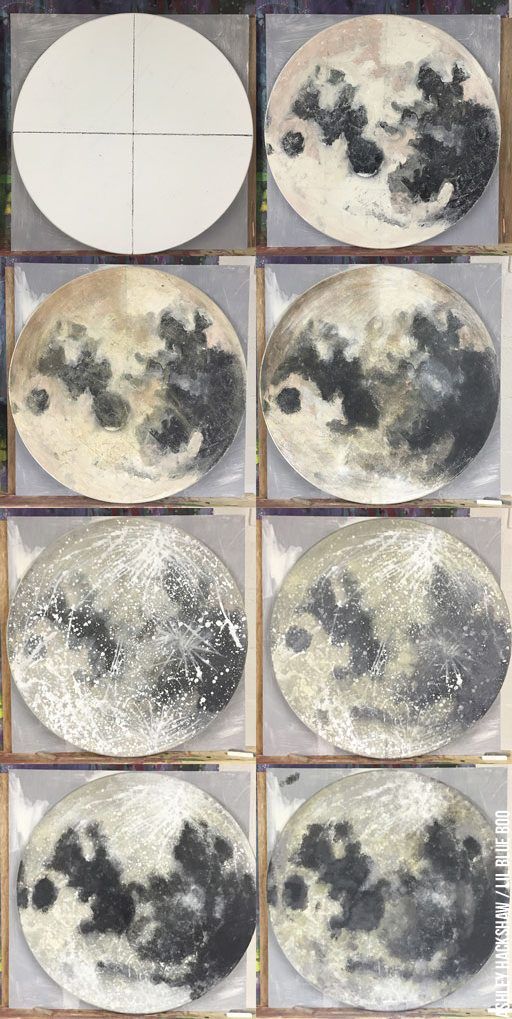 512x1019 Moon Painting Tutorial - Moon Painting Acrylic