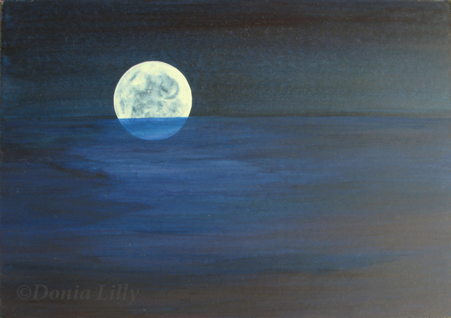 Moon Painting Acrylic At PaintingValley Com Explore Collection Of Moon Painting Acrylic