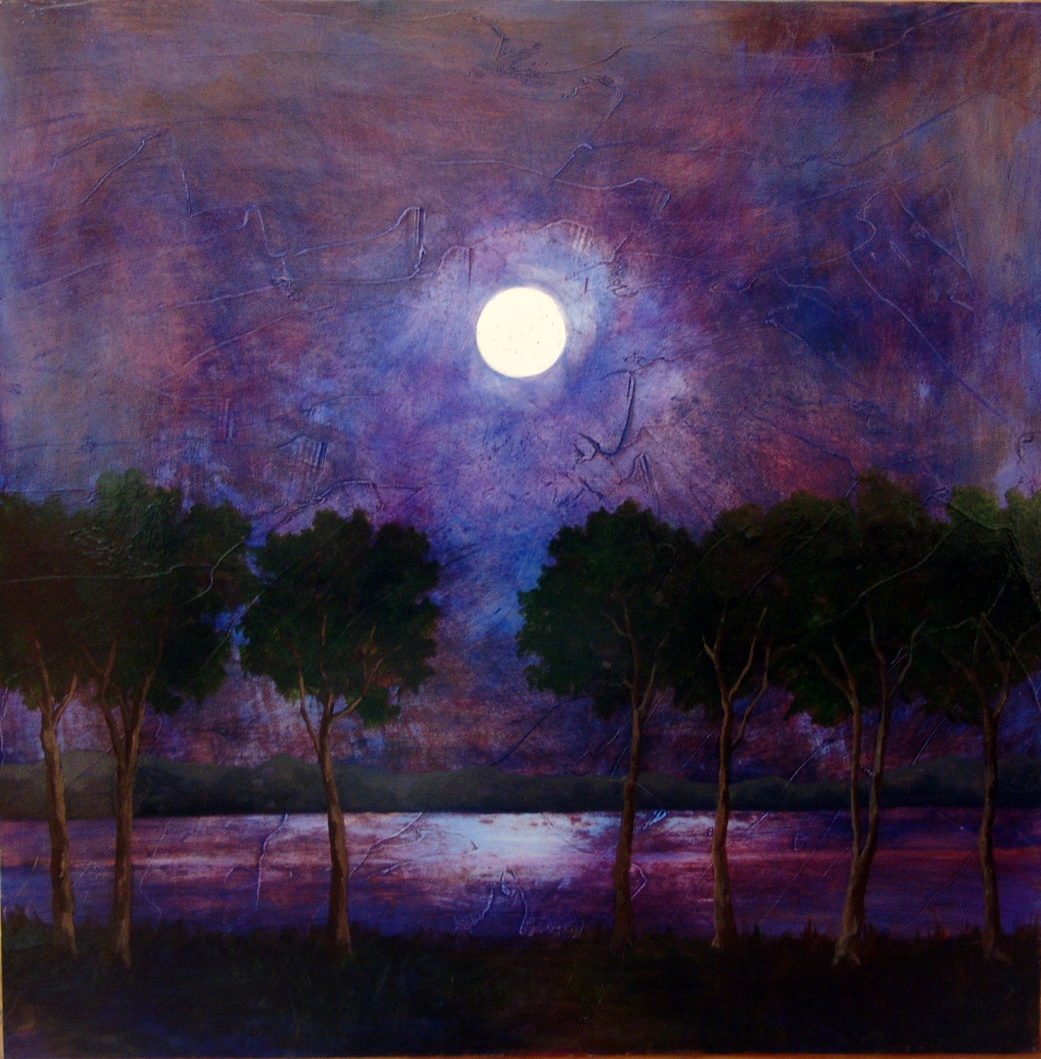 1475x1500 Famous Paintings Of The Moon Night Sky Oil Paintings Online - Moon Painting Famous