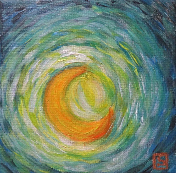 600x591 Sea Dean - Moon Painting Famous