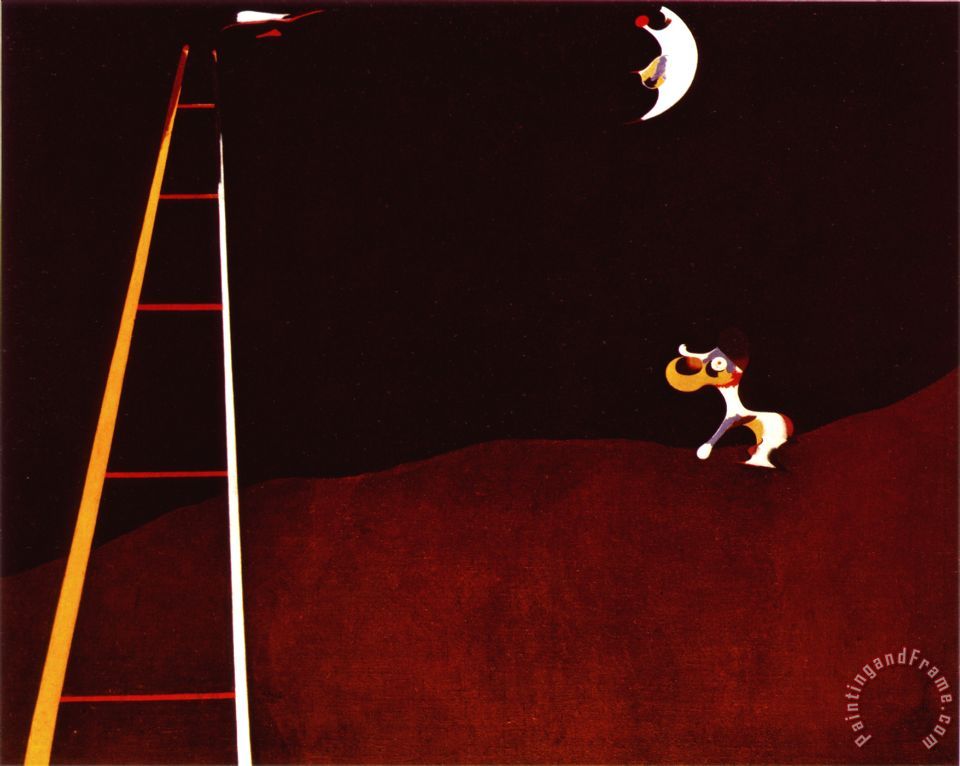 960x766 Joan Miro Dog Barking - Moon Painting Images