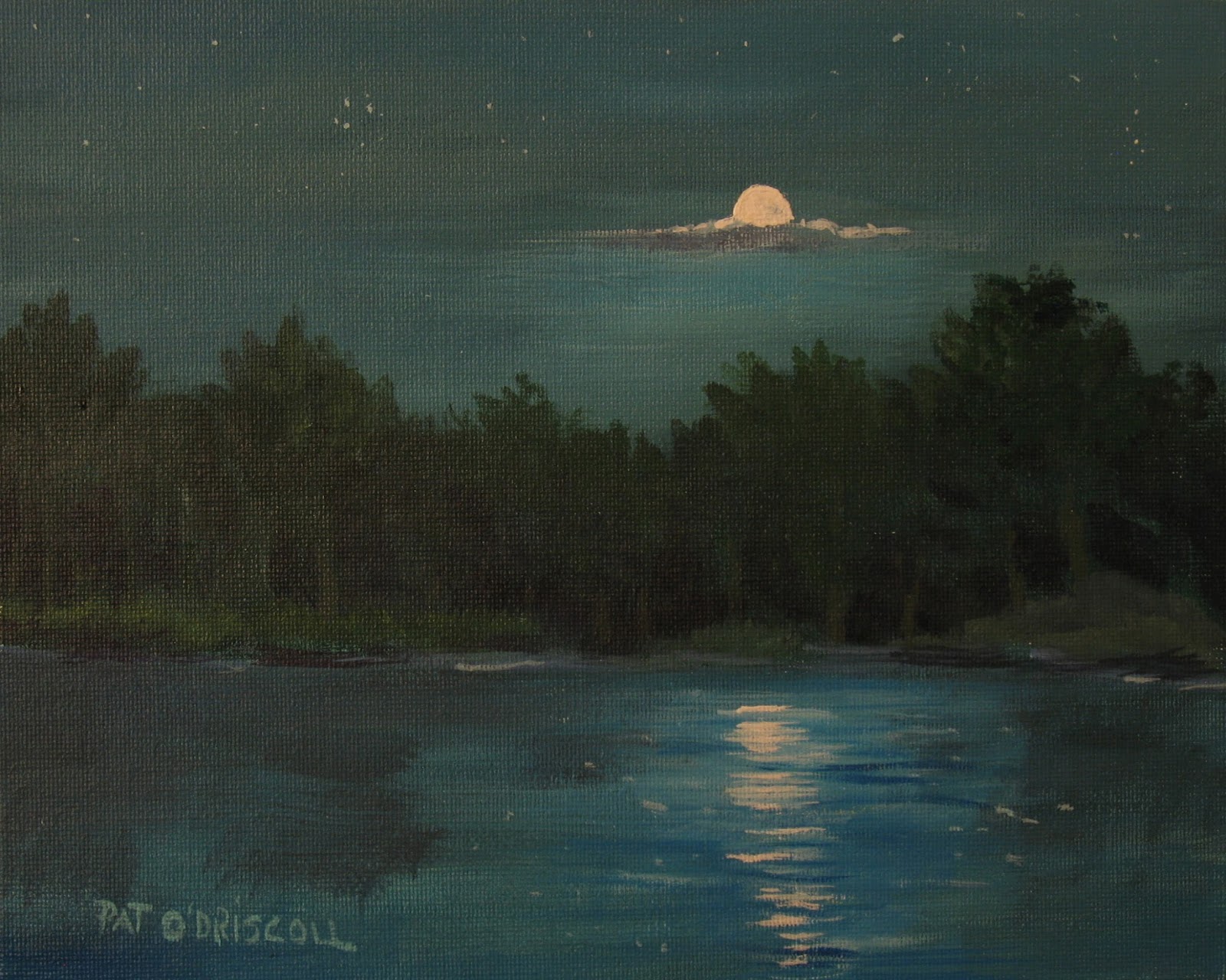 1600x1280 Pat O'Driscoll Fine Art Moon Painting - Moon Painting Images