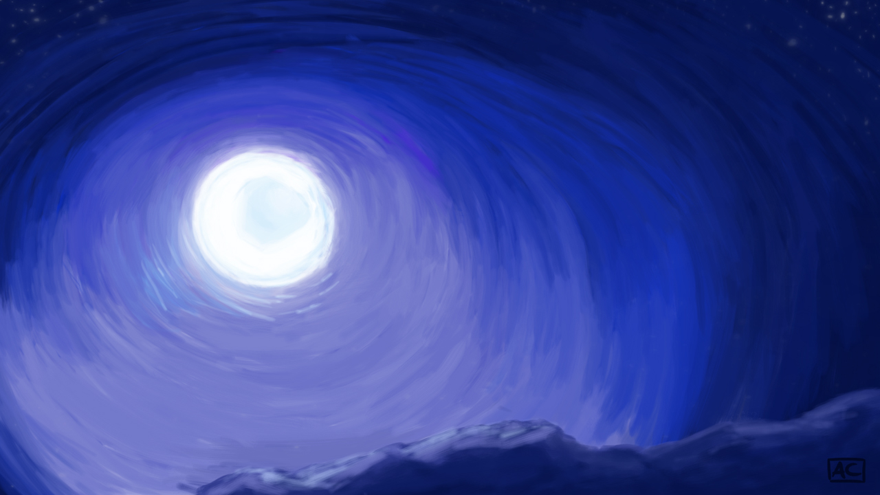 1280x720 Day 20 Moon Painting You'Ve, Er Got Red On You - Moon Painting Images