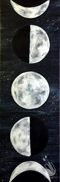200x600 Moon Phases 06162018 Missoula, Montana, Painting With A Twist - Moon Phases Painting