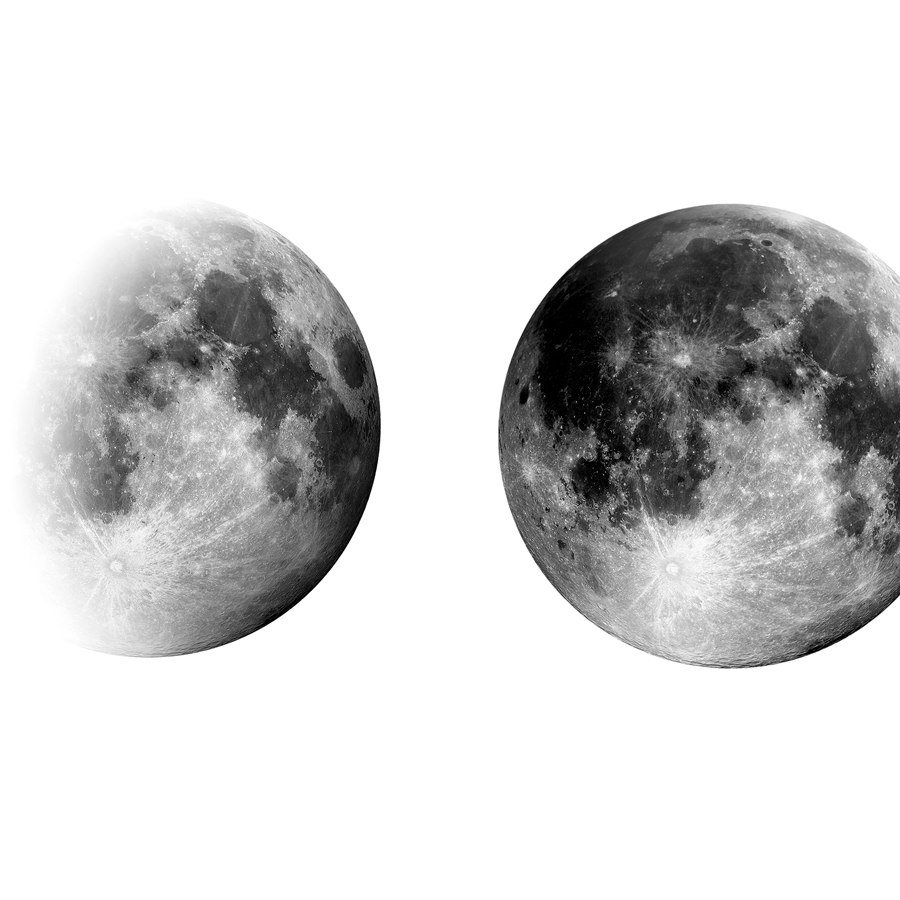 900x900 Moon Phases Art Poster Canvas Painting Wall Pictures For Living - Moon Phases Painting