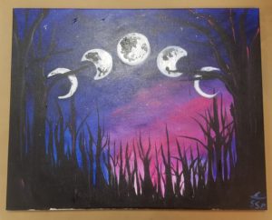 300x242 Moon Phases - Moon Phases Painting