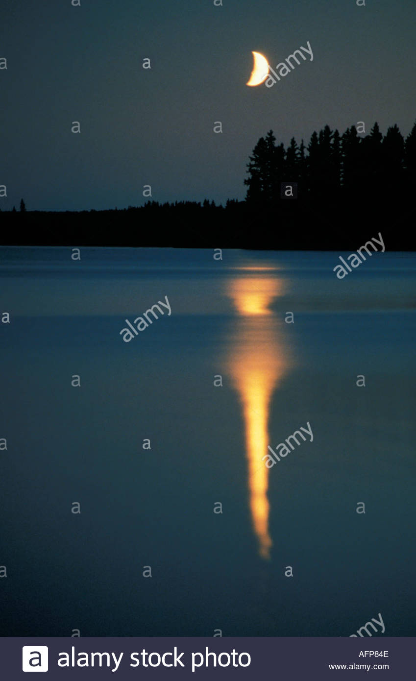 Moon Reflection Painting at PaintingValley.com | Explore collection of ...