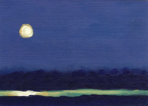 500x360 Moon River Painting A Simple Life Afloat - Moon River Painting