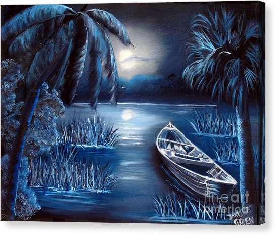 546x467 Moon River Painting By Darlene Green - Moon River Painting
