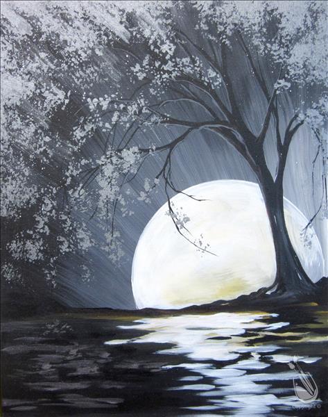 473x600 How To Paint Moon River - Moon River Painting