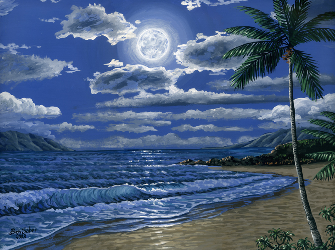 670x500 Page 4 - Moonlight Beach Painting