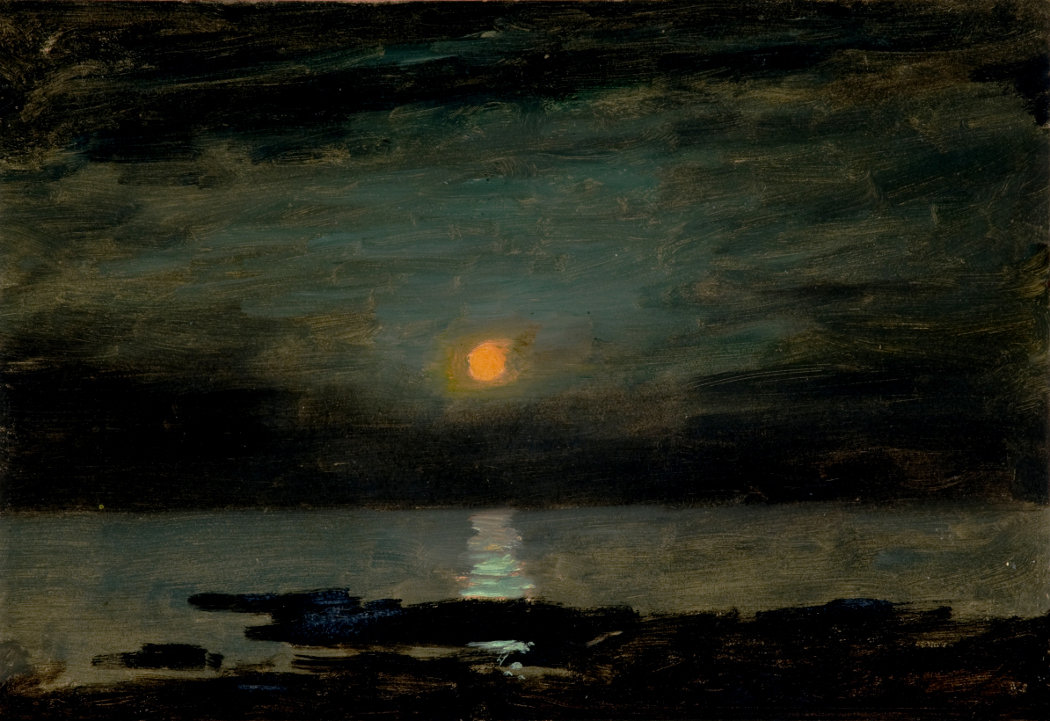 1050x721 Louis Comfort Tiffany, The Morse Museum, Orlando, Florida - Moonlight On Water Painting