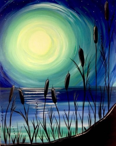 398x500 Creative Horoscope Cancer Moonlight, Beach And Events - Moonlight Painting