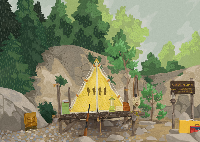 800x566 Moonrise Kingdom By Mark Dingo Francisco - Moonrise Kingdom Painting