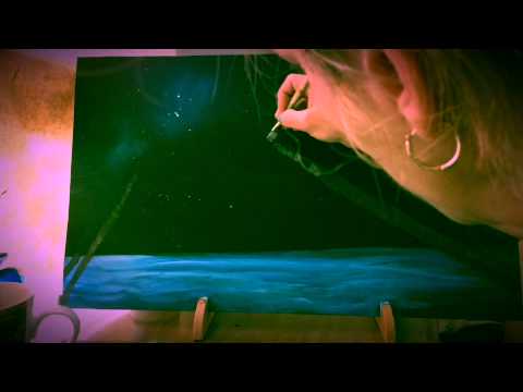 480x360 Moonscape Art Party Speed Painting - Moonscape Painting