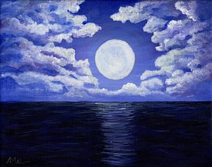 300x237 Moonscape Paintings Fine Art America - Moonscape Painting