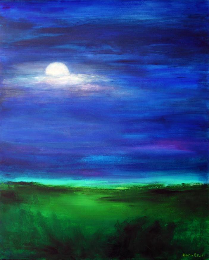 703x875 Moonscape Painting - Moonscape Painting