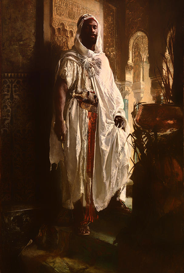 607x900 The Moorish Chief Painting By Mountain Dreams - Moorish Painting