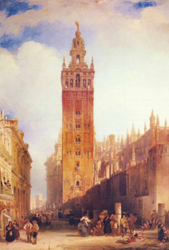 649x960 David Roberts The Moorish Tower - Moorish Painting