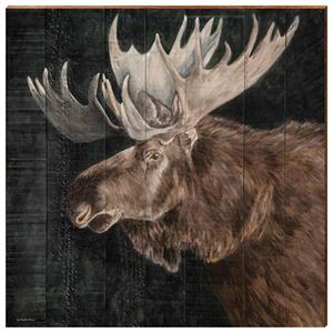 300x300 Mill Wood Made In The Usa - Moose Head Painting