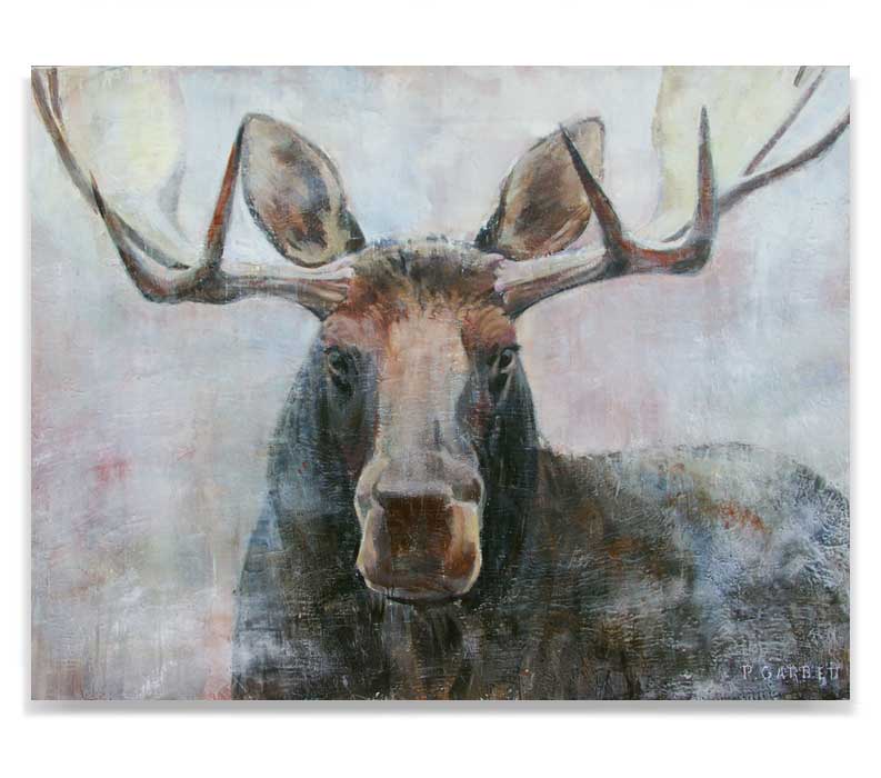 793x700 Paul Garbett - Moose Head Painting