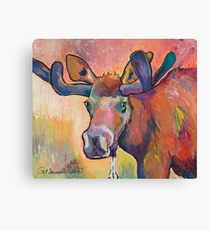 210x230 Moose Painting Amp Mixed Media Canvas Prints Redbubble - Moose Painting Canvas