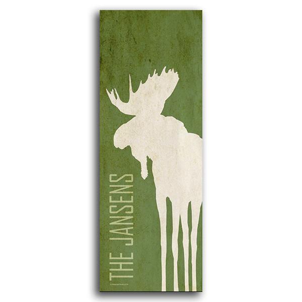 600x600 Moose Painting On Wood - Moose Painting On Wood