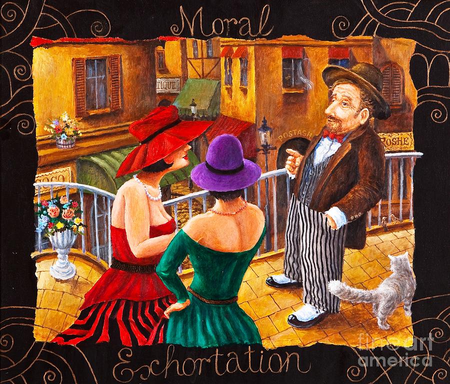 900x768 Moral Exhortation Painting By Igor Postash - Moral Painting