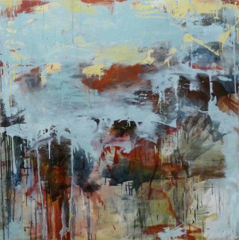 770x773 Saatchi Art Moral Combat Painting By Robin Feld - Moral Painting