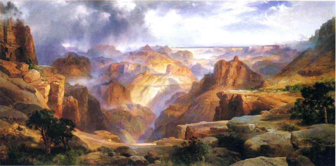 1338x660 Grand Canyon 1904 Painting Thomas Moran Oil Paintings - Moran Painting
