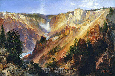 400x267 The Grand Canyon Of The Yellowstone Thomas Moran Painting - Moran Painting