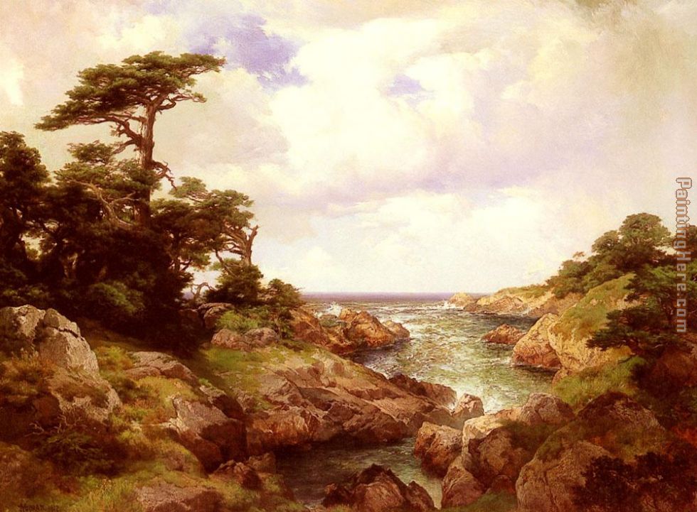 980x721 Thomas Moran Monterey Coast Painting Anysize 50% Off - Moran Painting