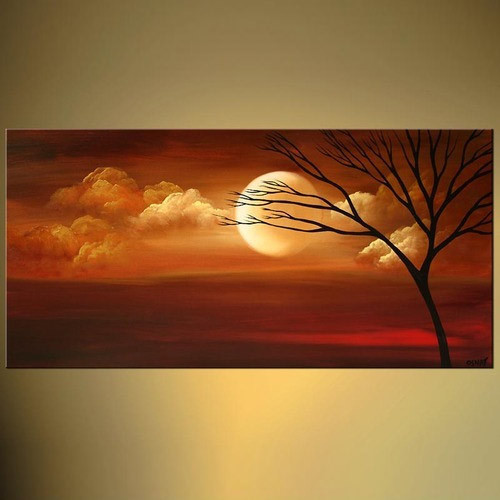 500x500 Modern Moon Painting - Morden Painting