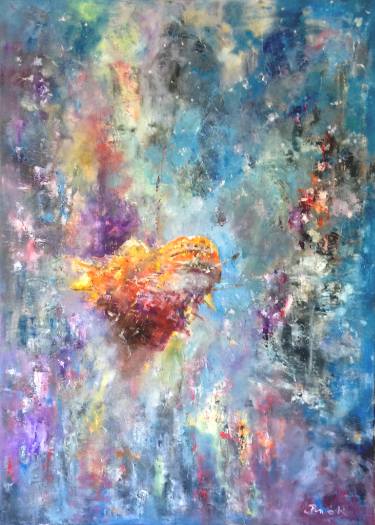 375x525 Saatchi Art The Currents Of Space Painting By Konrad Biro - Morden Painting