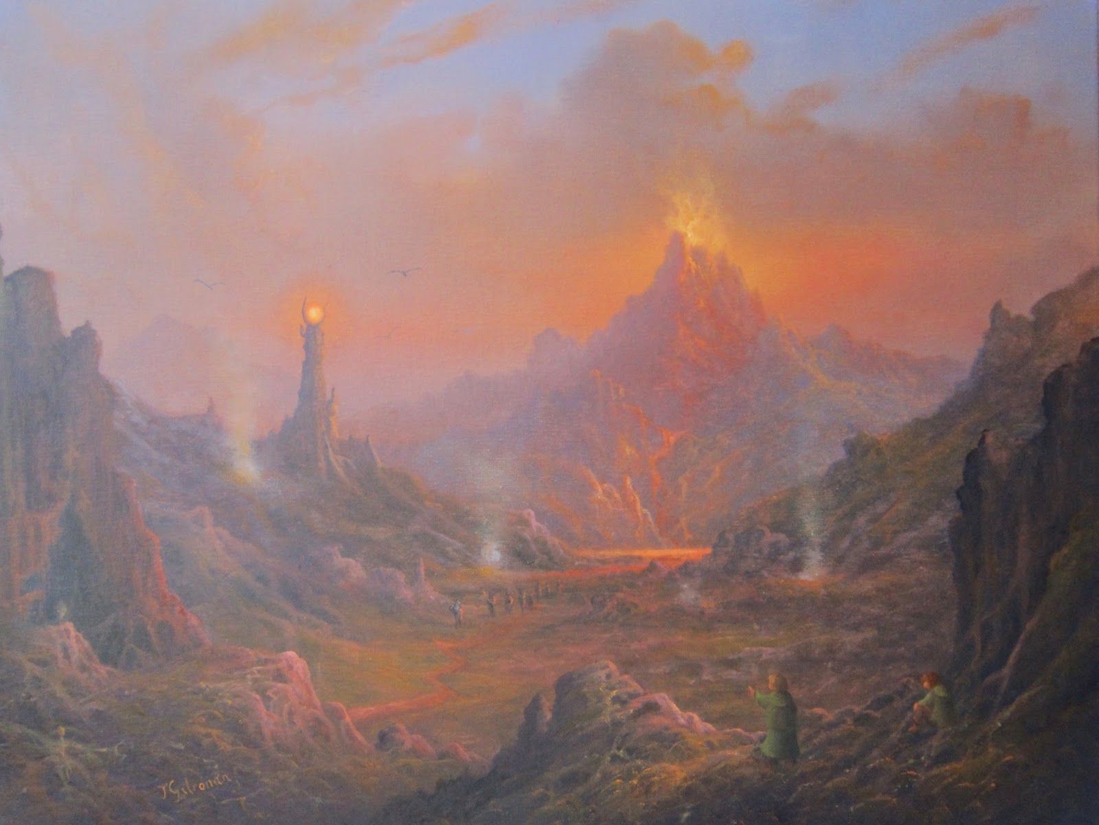 1600x1201 Mordor Middle Earth Tolkien, Middle Earth And Lotr - Mordor Painting