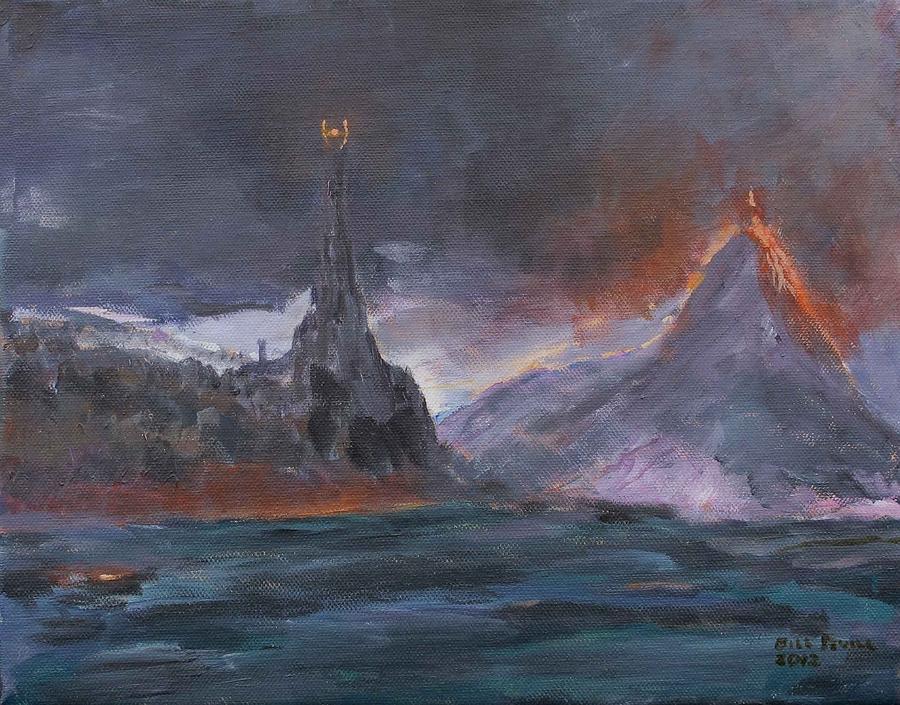 900x705 Mordor Painting By Bill Revill - Mordor Painting