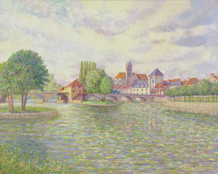 850x680 The Bridge - Moret Painting